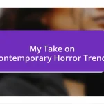 My Take on Contemporary Horror Trends